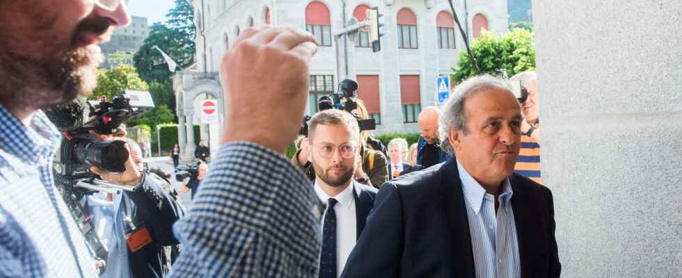 Michel Platini from prison after his trial