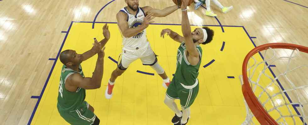 NBA Golden State Warriors and Boston Celtics tied results