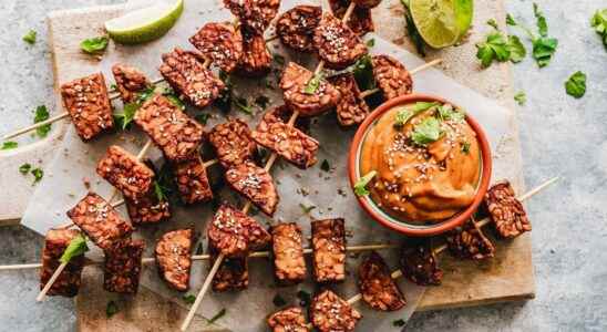 Tempeh a vegetable alternative to fish and shellfish