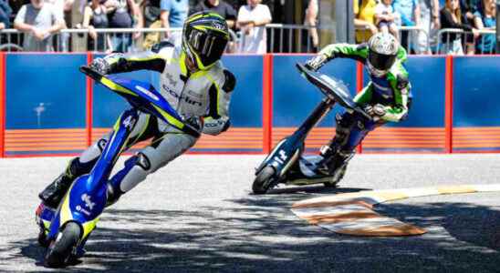 This is how track races are held with an electric