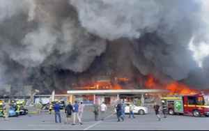 Ukraine Russian missiles on Kremenchuk shopping center hit with over