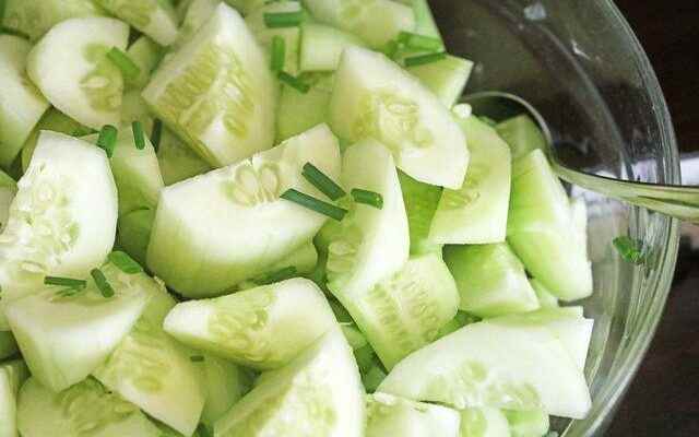 You have to mash the cucumber before you eat it