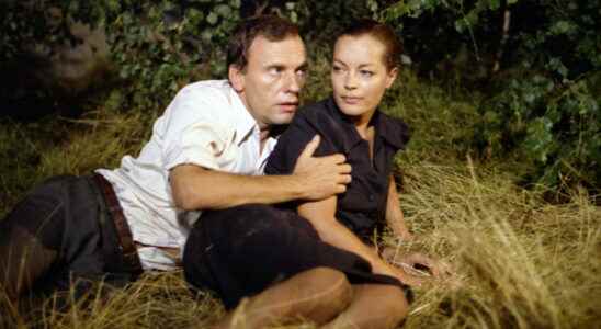 love at first sight between Jean Louis Trintignant and Romy Schneider