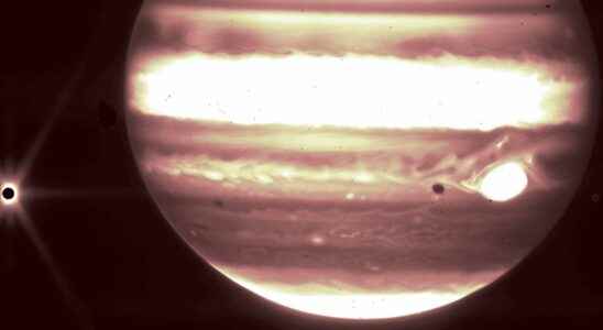 And now Jupiter in the eyes of the James Webb Space