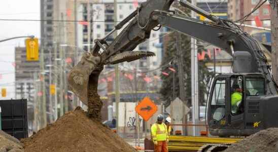 BRT construction going day and night in downtown London