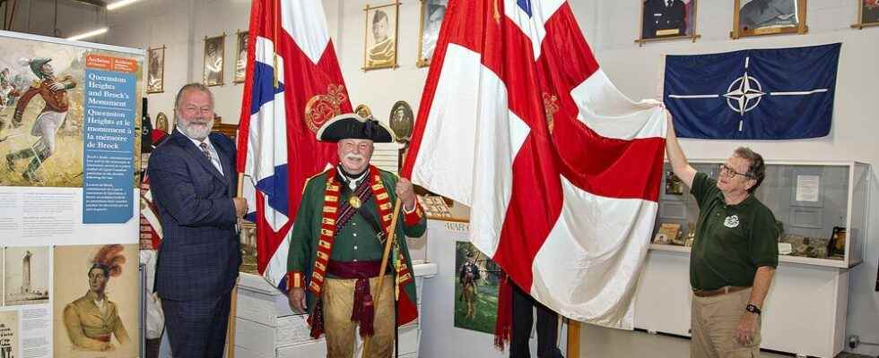 Butlers Rangers Colors presented to Brantford museum