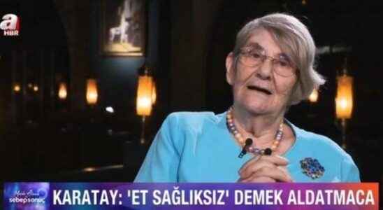 Canan Karatay explained on television It is the healthiest thing