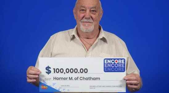 Chatham retiree wins 100000 lottery prize