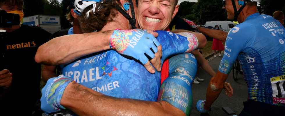 Clarke wins the cobblestone stage van Aert saves his yellow