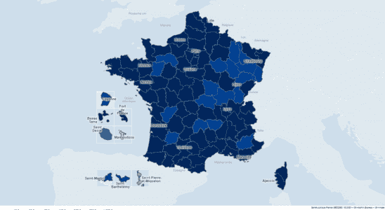 Covid map situation by department where is it the worst