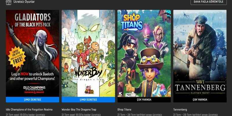 Epic Games Store free games July 21