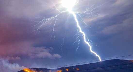 Extraordinary weather phenomenon superbolt lightning