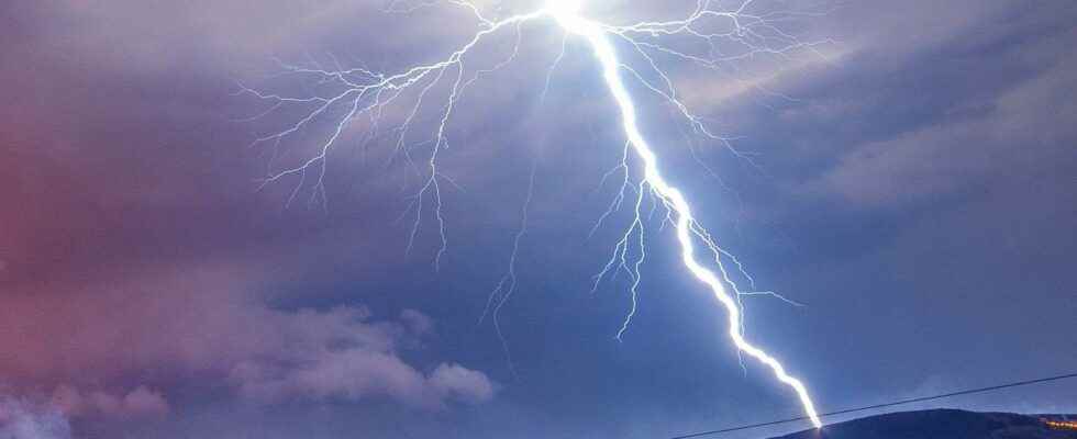 Extraordinary weather phenomenon superbolt lightning