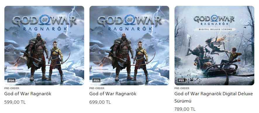 God of War Ragnarok Turkey price has been announced