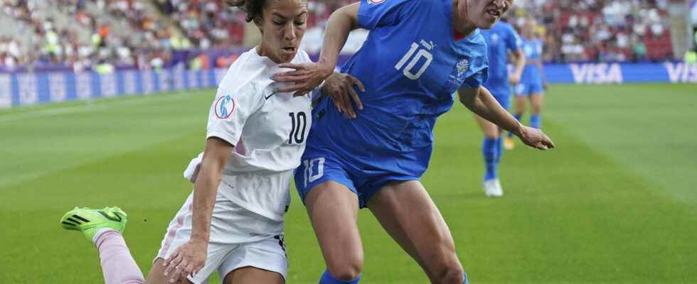 Iceland France Les Bleues concede a draw in the