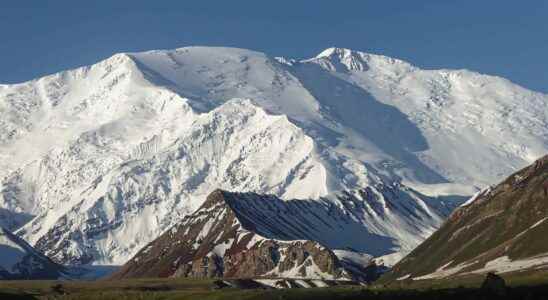 Impressive images of the collapse of a glacier in Kyrgyzstan