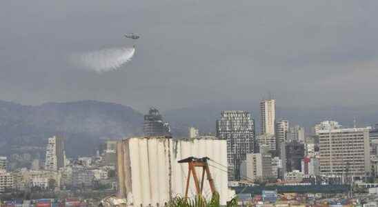 It was the symbol of the explosion in Lebanon demolished