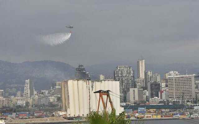 It was the symbol of the explosion in Lebanon demolished