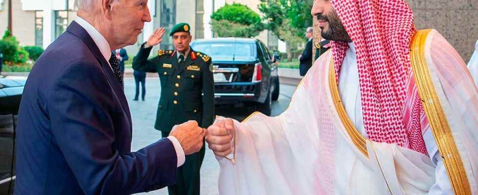 Joe Biden is criticized for fistbumping with the Saudi prince