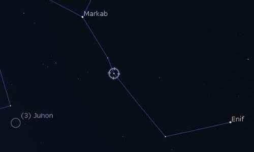 Maximum of the Pegasid meteor shower