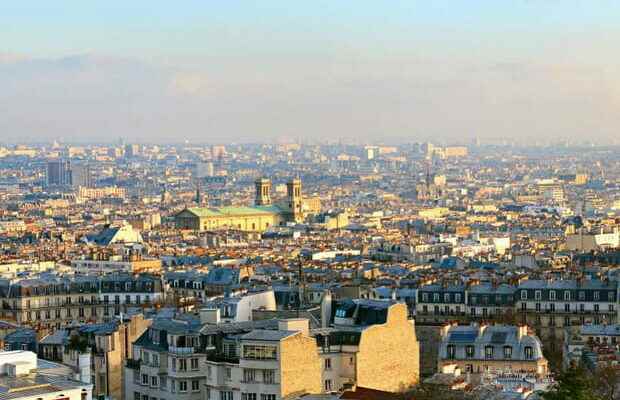 Paris seen from the Basilica of the Sacred Heart in