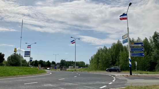 Province will hang flags along roads for the time being