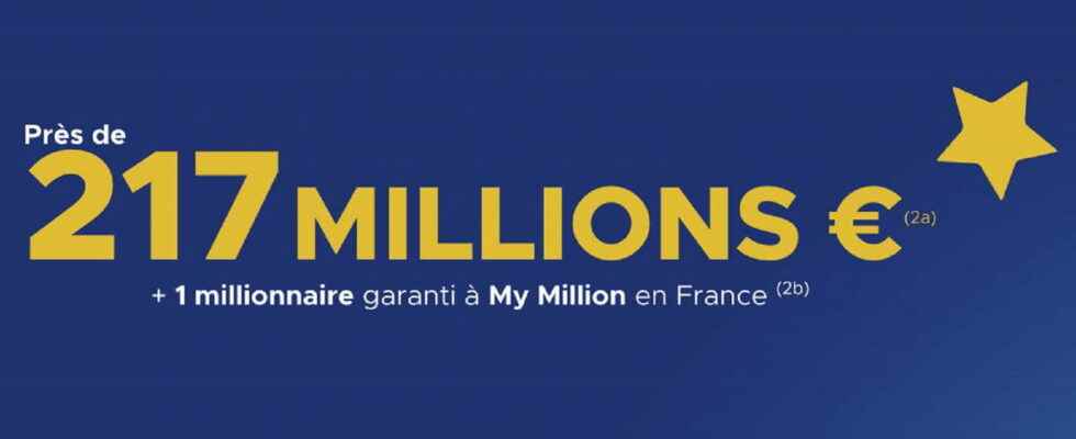 Result of the Euromillions FDJ the draw for Tuesday July