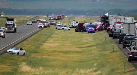 Sandstorm caused mass crash six dead