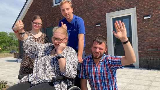 Sixteen young people live on a care estate in Vianen