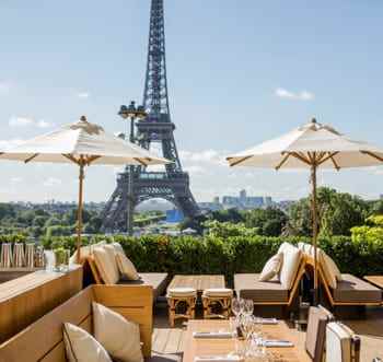 The Eiffel Tower in sight