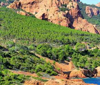 The Esterel ledge Alpes Maritimes