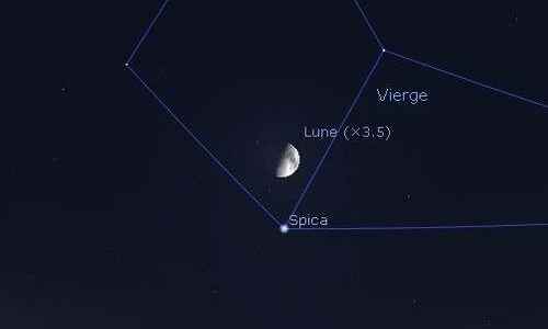 The Moon in rapprochement with Spica