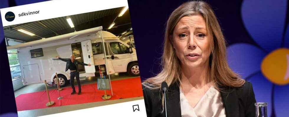 The Sweden Democrats womens union is driving an illegal motorhome