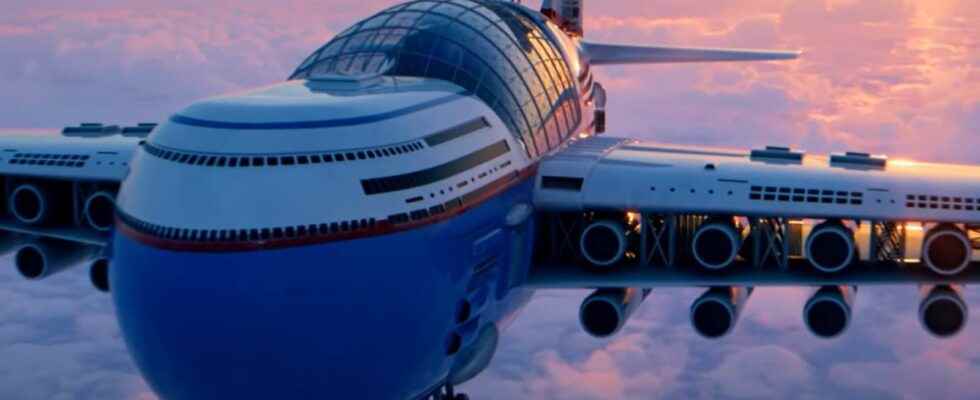 This plane hotel for cruises with 5000 passengers is a dream