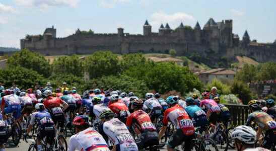 Tour de France on the way to the Pyrenees