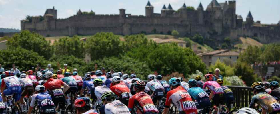 Tour de France on the way to the Pyrenees