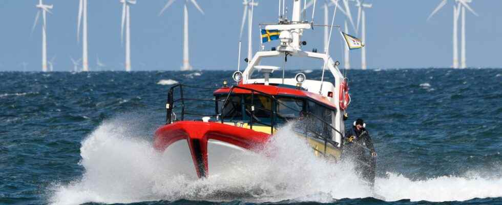 Two were rescued from the sea off Ystad