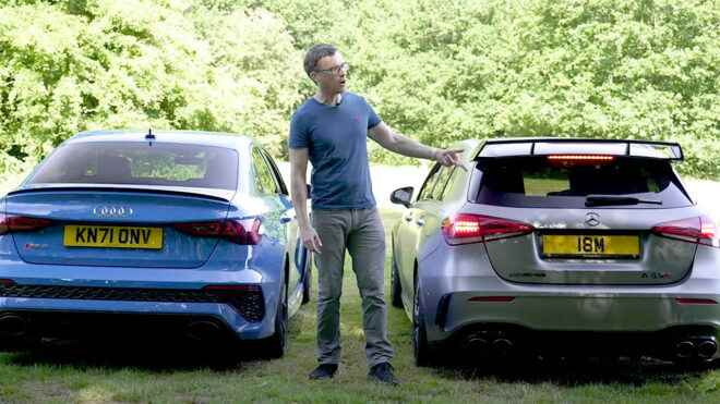 Video Audi RS3 versus Mercedes AMG A45 S