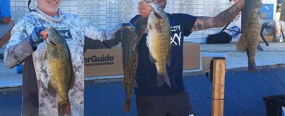 Winning team catches 50 plus pounds of bass to earn Canadian