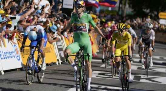 Wout van Aert wins the 8th stage Tadej Pogacar remains