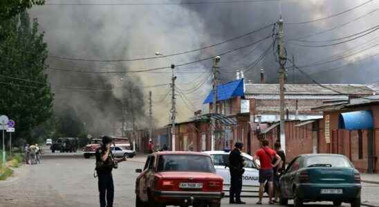 the Russians advance in the Donbass and massively bombard Sloviansk