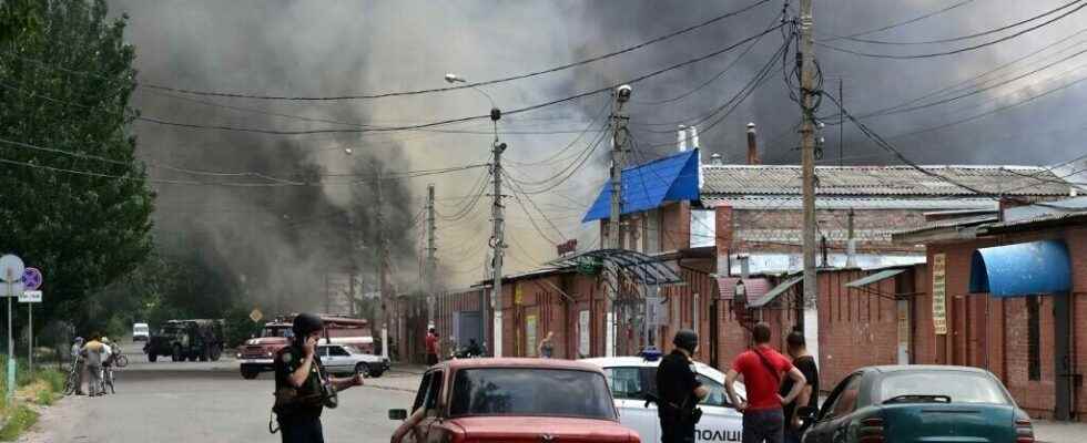 the Russians advance in the Donbass and massively bombard Sloviansk