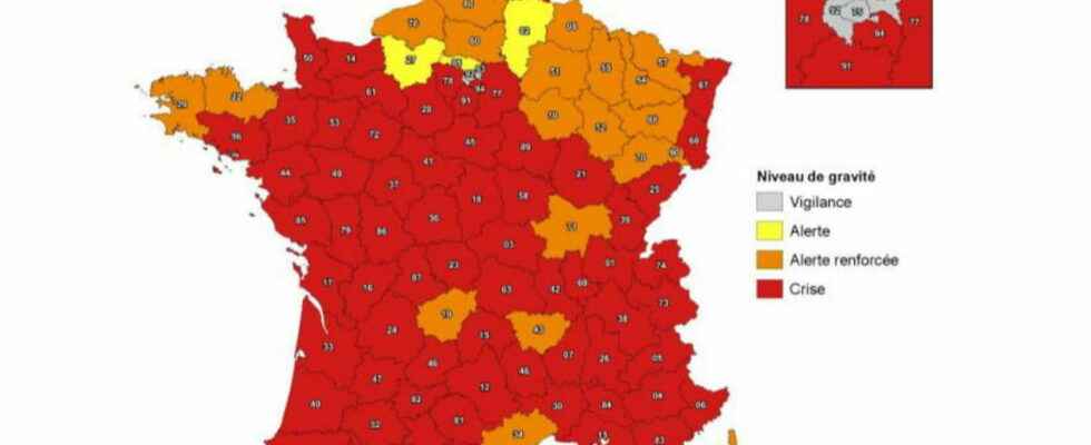 Drought 2022 alert map and water restrictions at home