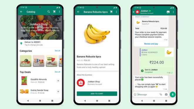 End to end shopping experience in WhatsApp