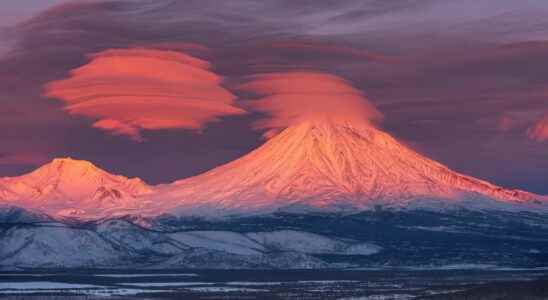 Extraordinary weather phenomenon lenticular clouds