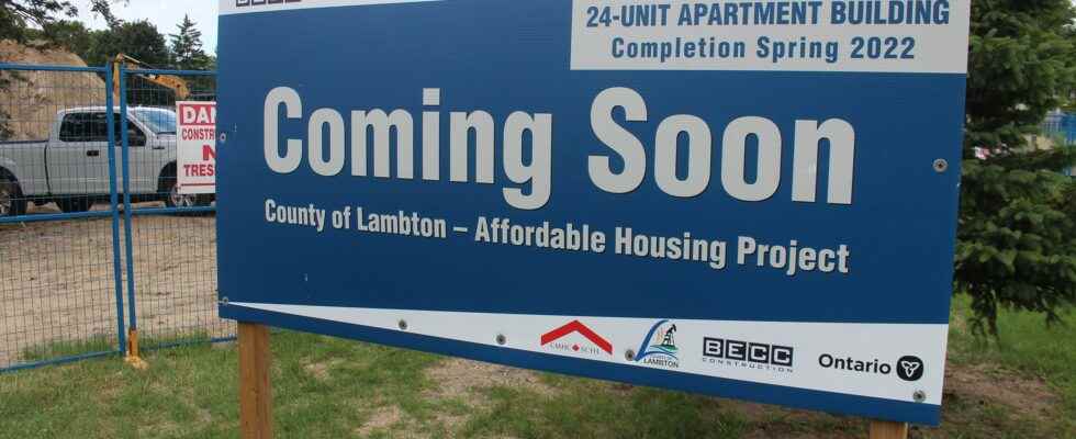 Fewer new housing starts in Lambton County in first half