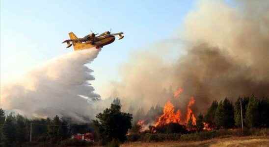 Forest fire alarm in Spain Hundreds of people were evacuated