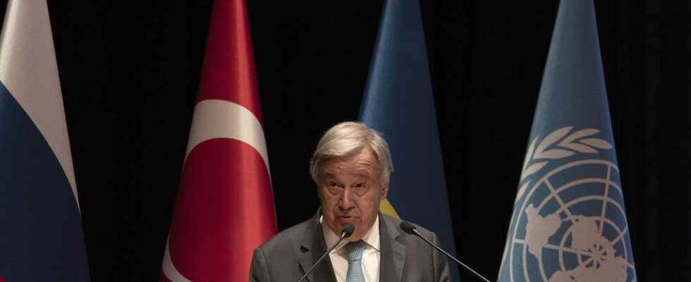 In Istanbul Antonio Guterres calls for the return of Russian