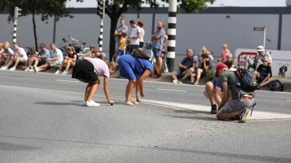 Collecting glass just in front of Soesterberg Air Base.