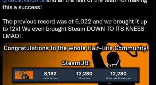 Players break Half Life world record together